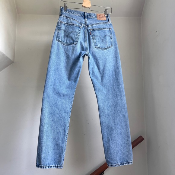 Levi's Denim - Levi's 501 Original Fit Jeans Size 26 Light Wash Straight Leg Denim Blue